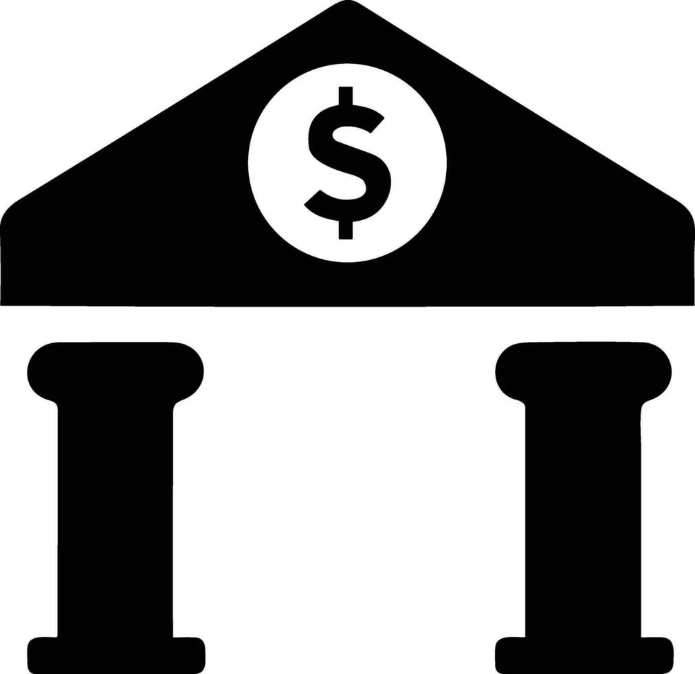 Bank finance icon symbol vector image. Illustration of the currency exchange investment financial saving bank design image