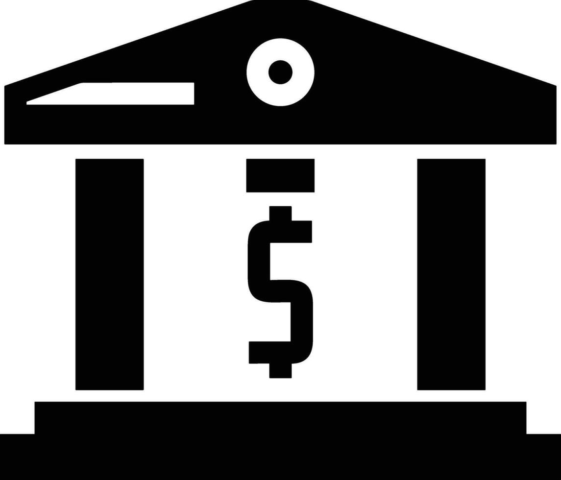 Bank finance icon symbol vector image. Illustration of the currency exchange investment financial saving bank design image