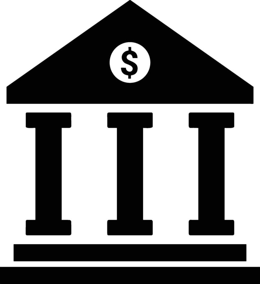 Bank finance icon symbol vector image. Illustration of the currency exchange investment financial saving bank design image