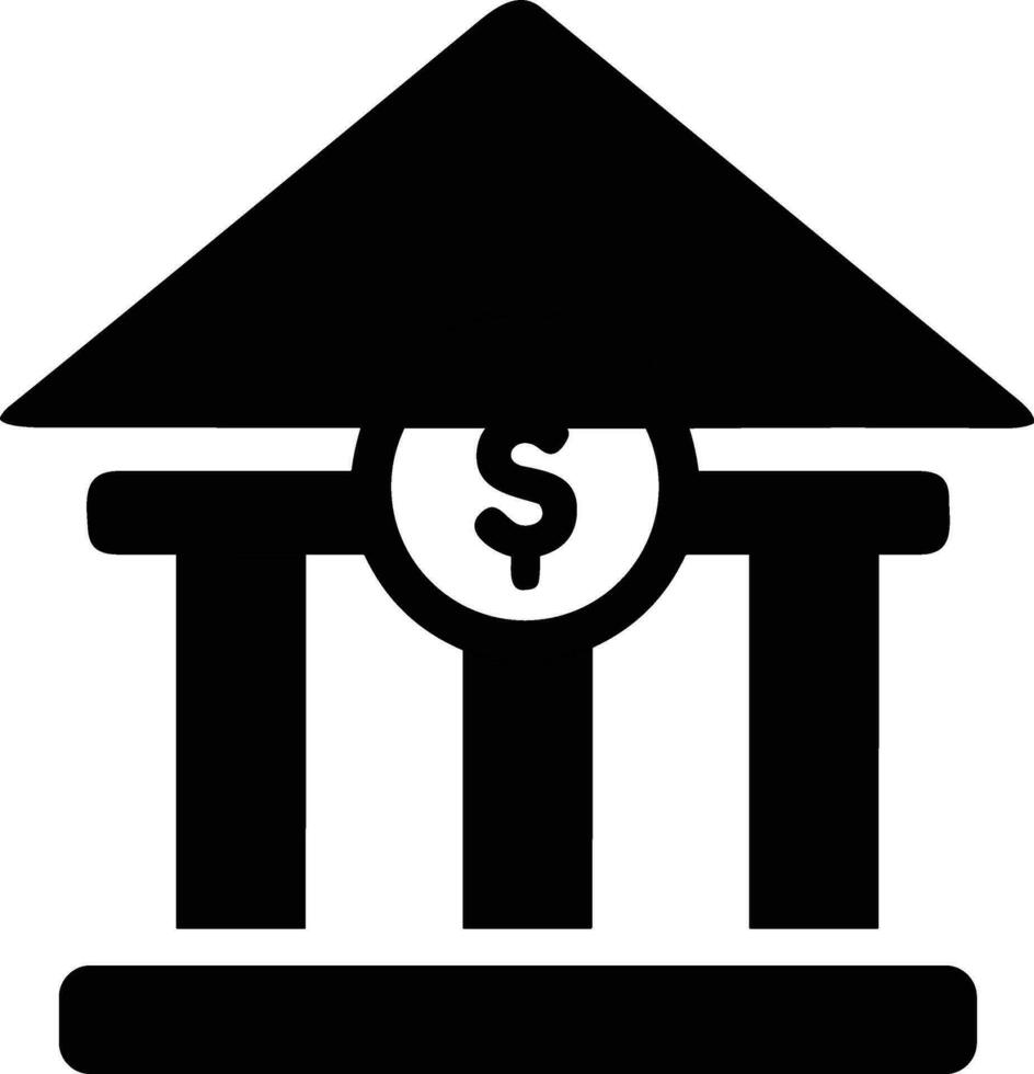 Bank finance icon symbol vector image. Illustration of the currency exchange investment financial saving bank design image