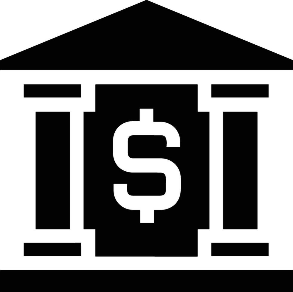 Bank finance icon symbol vector image. Illustration of the currency exchange investment financial saving bank design image