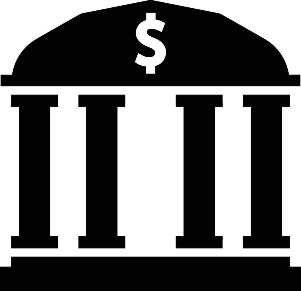 Bank finance icon symbol vector image. Illustration of the currency exchange investment financial saving bank design image