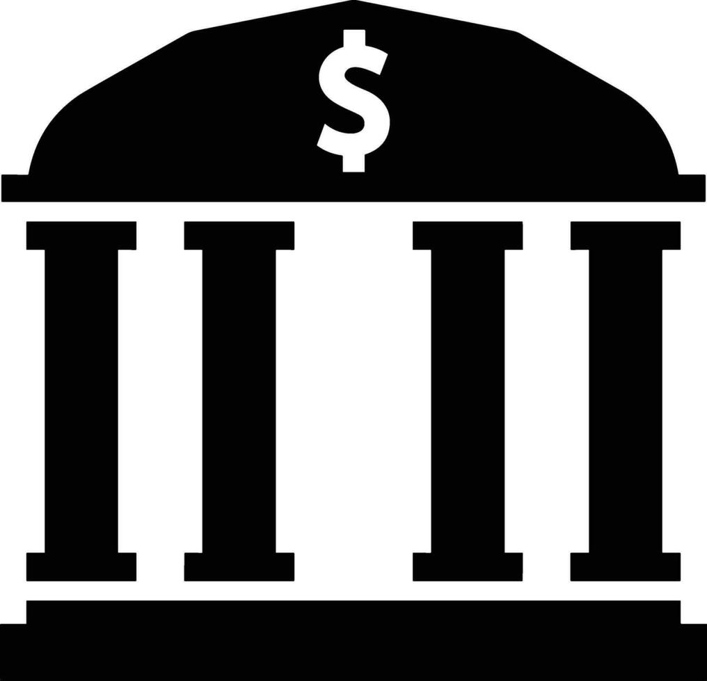 Bank finance icon symbol vector image. Illustration of the currency exchange investment financial saving bank design image