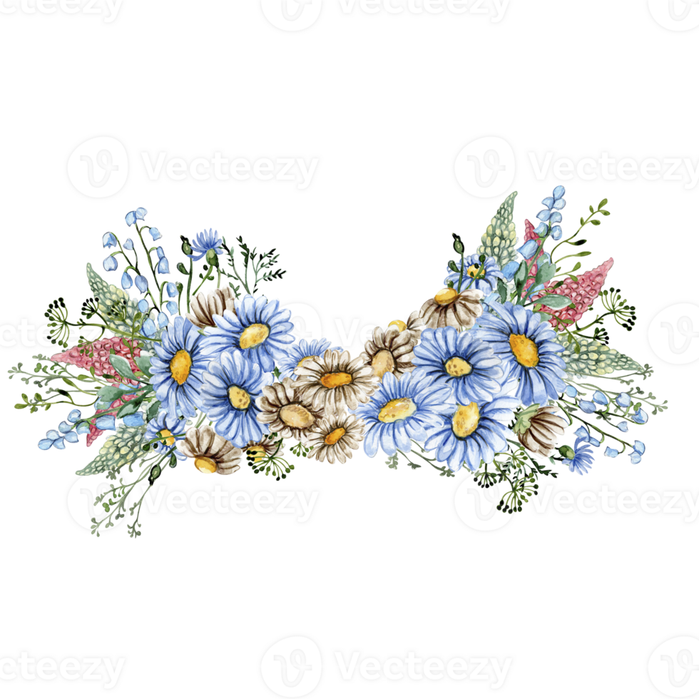 sommar blommor sammansättning png