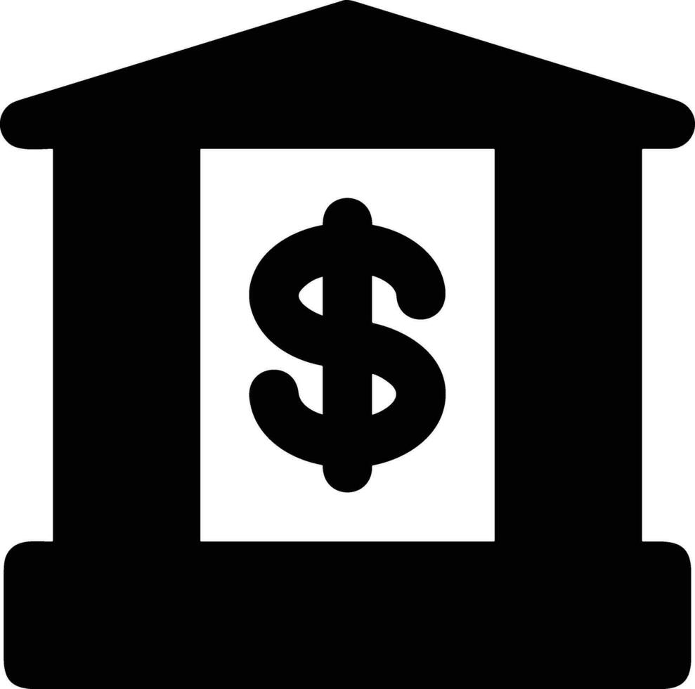 Bank finance icon symbol vector image. Illustration of the currency exchange investment financial saving bank design image