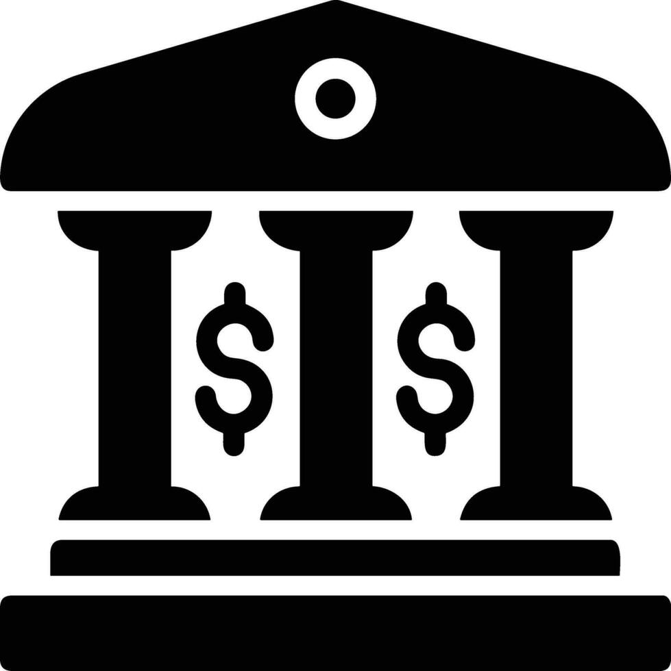 Bank finance icon symbol vector image. Illustration of the currency exchange investment financial saving bank design image