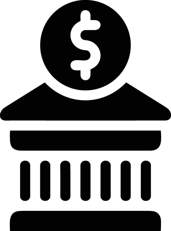 Bank finance icon symbol vector image. Illustration of the currency exchange investment financial saving bank design image