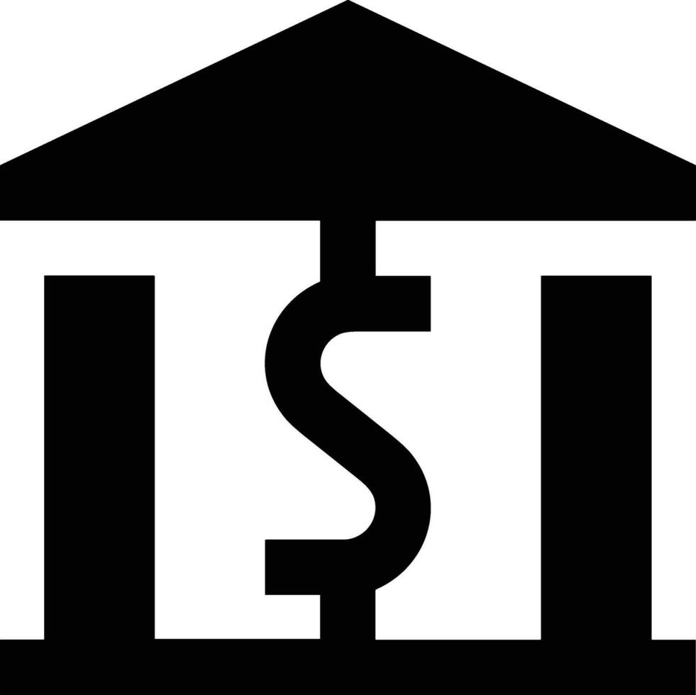 Bank finance icon symbol vector image. Illustration of the currency exchange investment financial saving bank design image