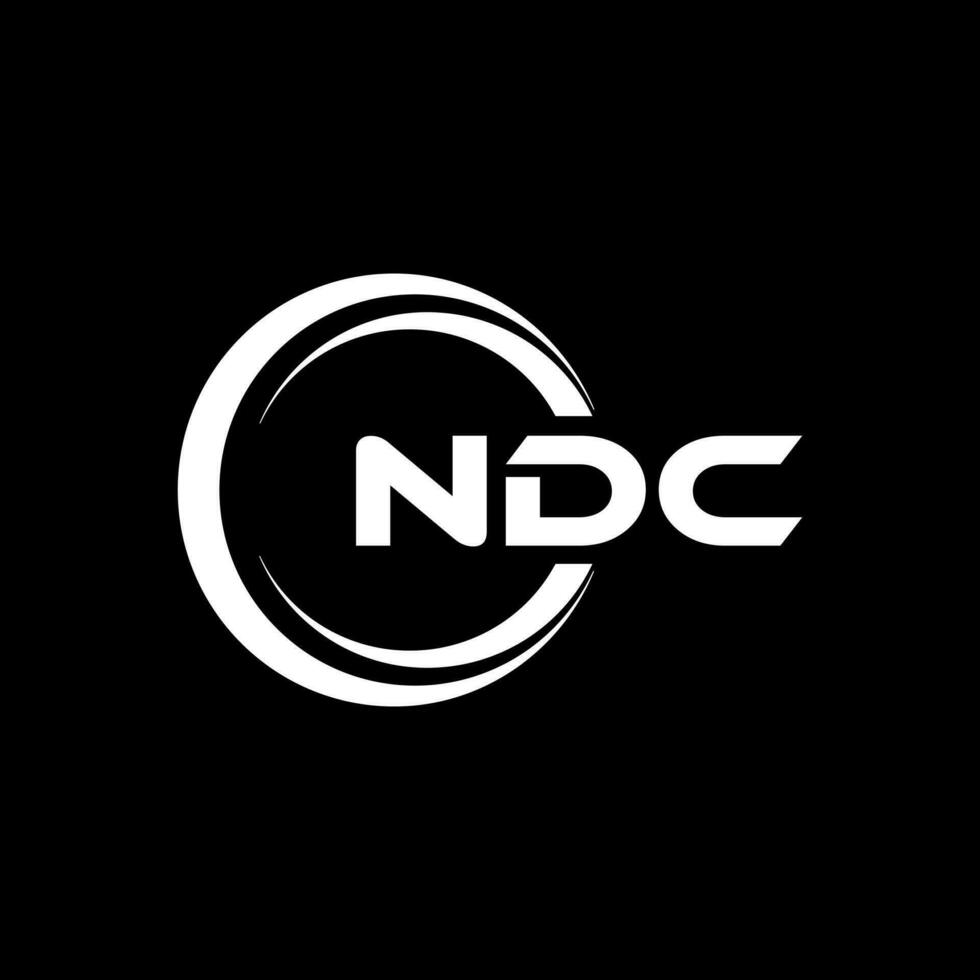 ndc logo diseño, inspiración para un único identidad. moderno elegancia y creativo diseño. filigrana tu éxito con el sorprendentes esta logo. vector