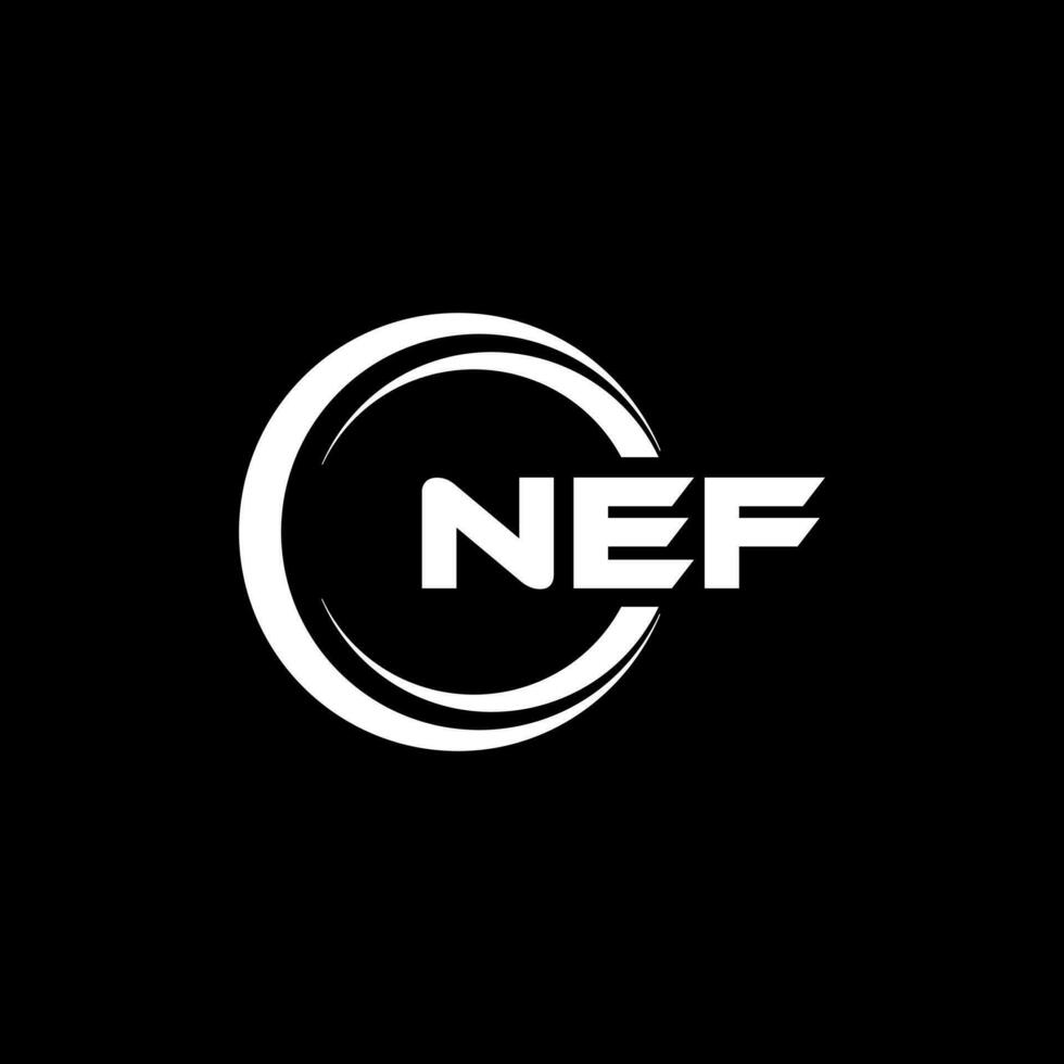 nef logo diseño, inspiración para un único identidad. moderno elegancia y creativo diseño. filigrana tu éxito con el sorprendentes esta logo. vector