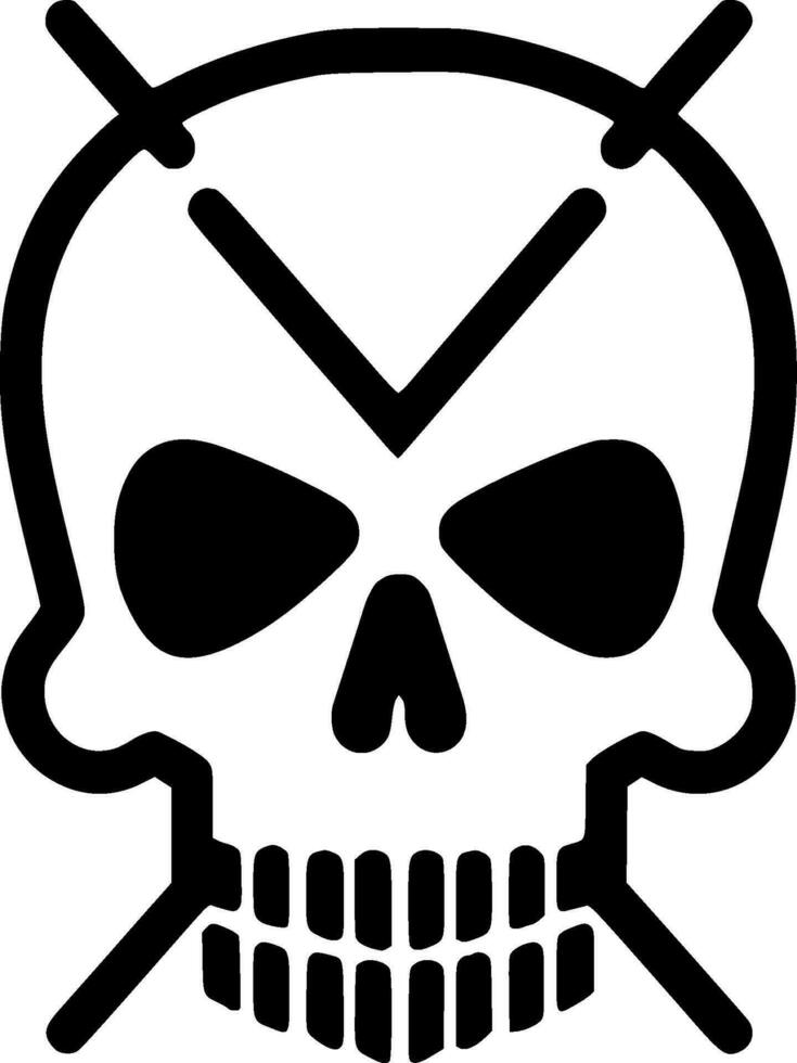 Skull - High Quality Vector Logo - Vector illustration ideal for T-shirt graphic