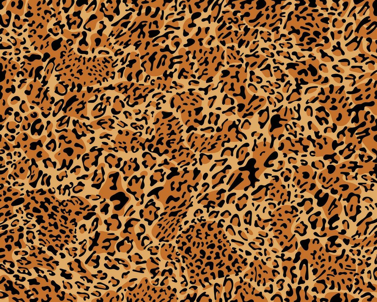 Leopard print pattern seamless background and printing or home decorate and more. vector