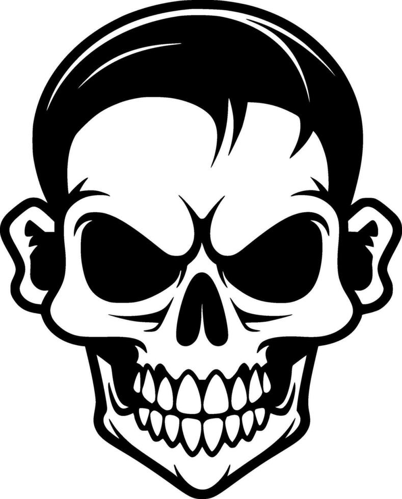 Skull - Minimalist and Flat Logo - Vector illustration