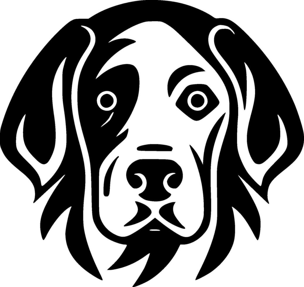 Dalmatian - Black and White Isolated Icon - Vector illustration