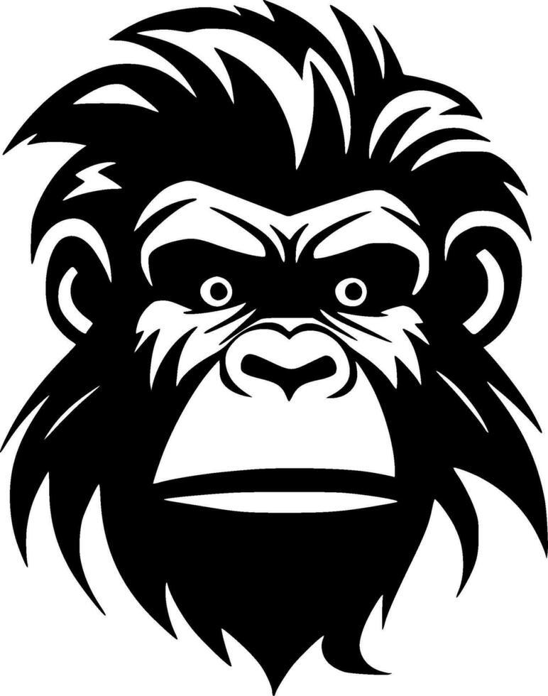 Monkey - High Quality Vector Logo - Vector illustration ideal for T-shirt graphic