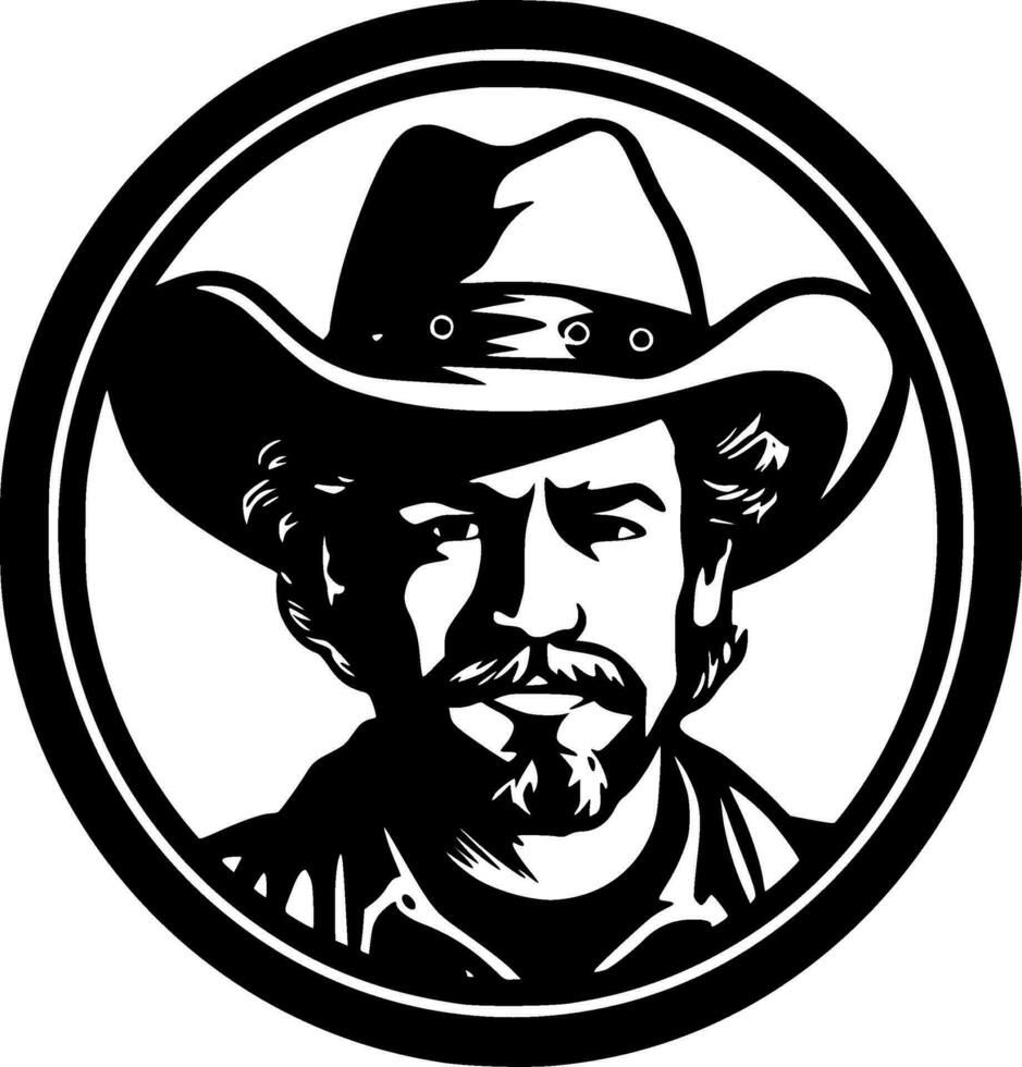 Western, Minimalist and Simple Silhouette - Vector illustration