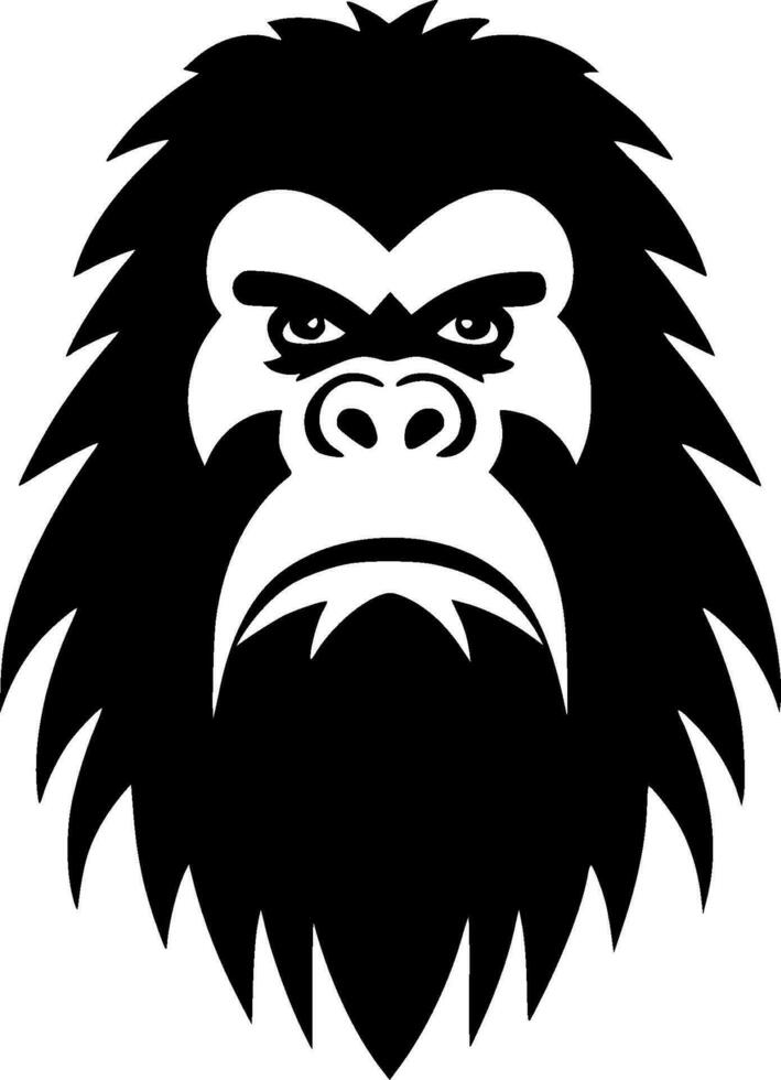 Bigfoot, Minimalist and Simple Silhouette - Vector illustration