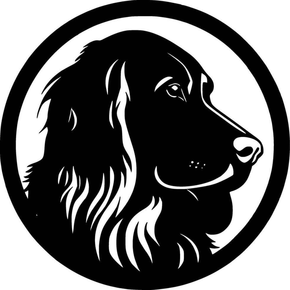 perro, negro y blanco vector ilustración