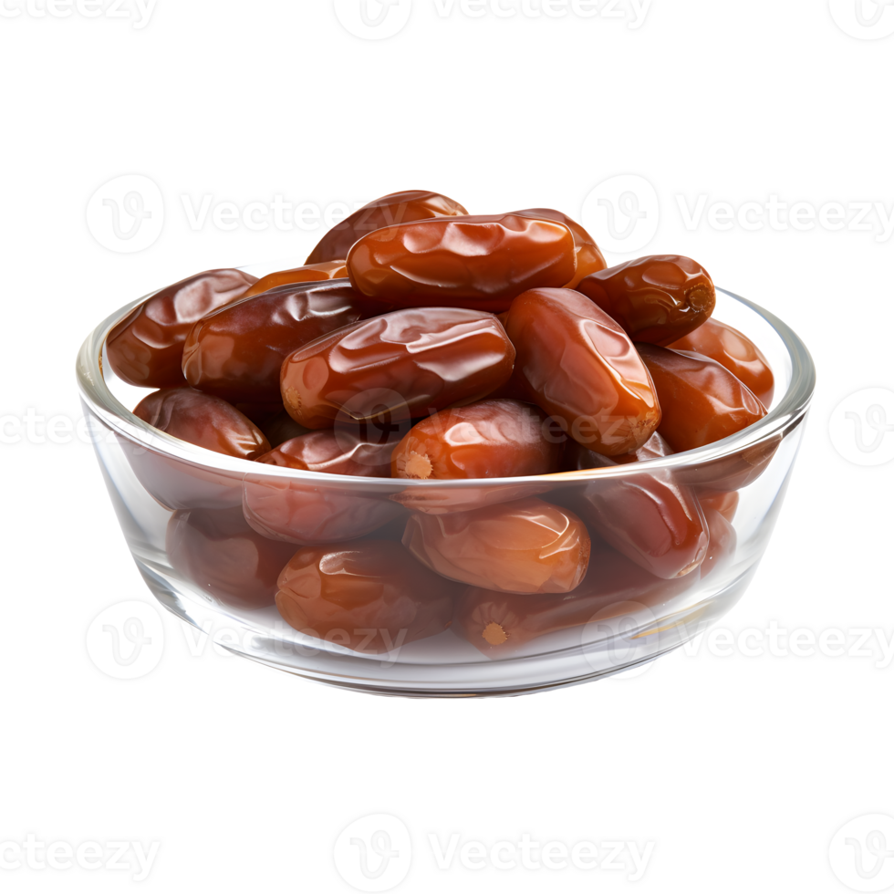 dry dates isolated. AI generated png