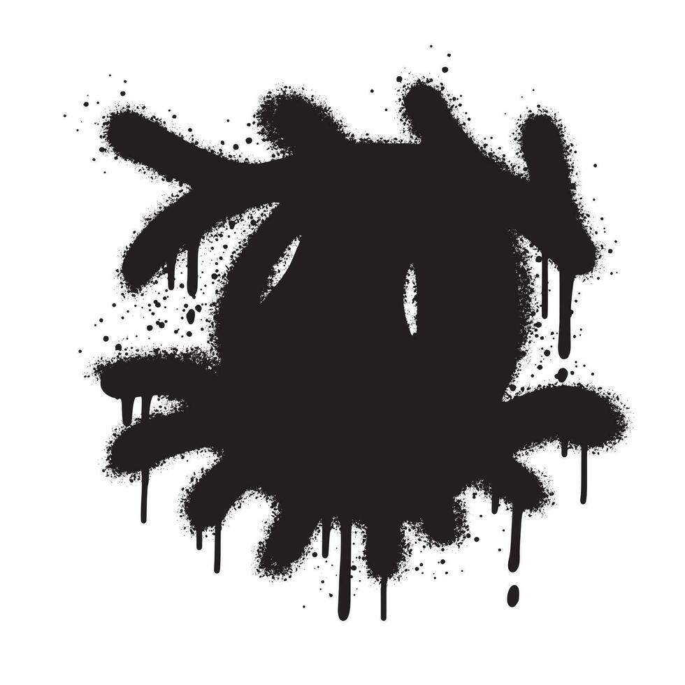 Spray Painted Graffiti eye Sprayed isolated with a white background. vector