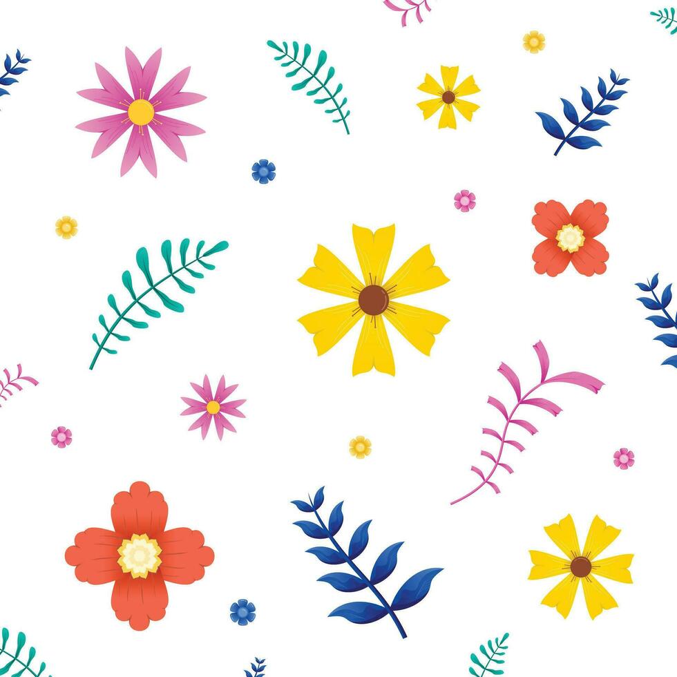 flower background,  Spring pattern vector