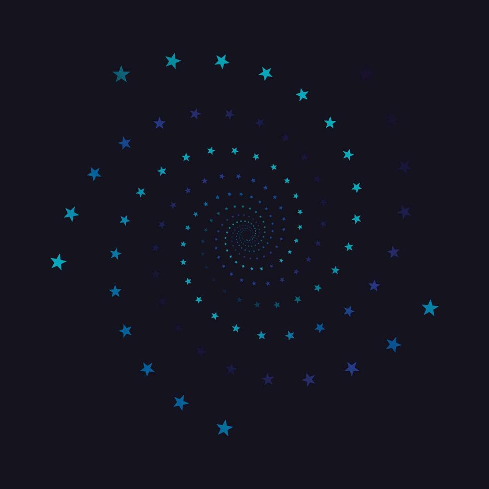 Stars in circle graphic design for celebration. Vector illustration