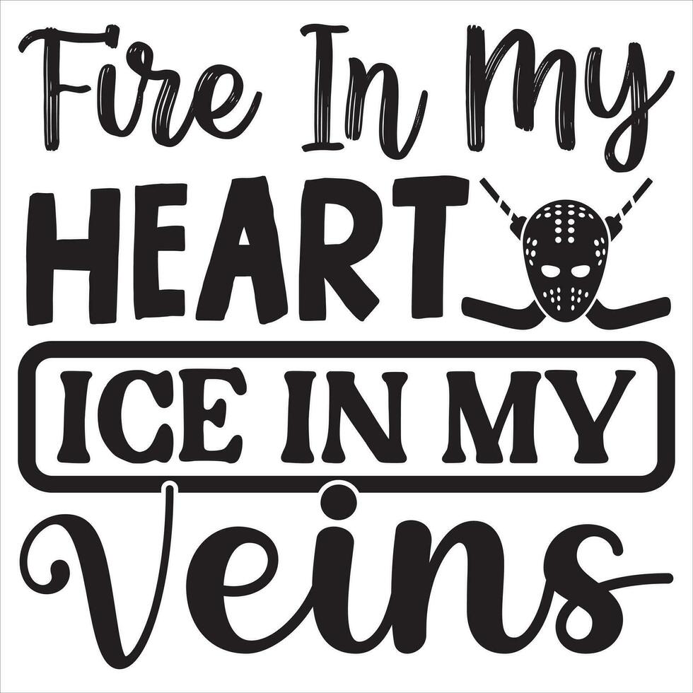 Fire in My Heart Ice in My Veins vector