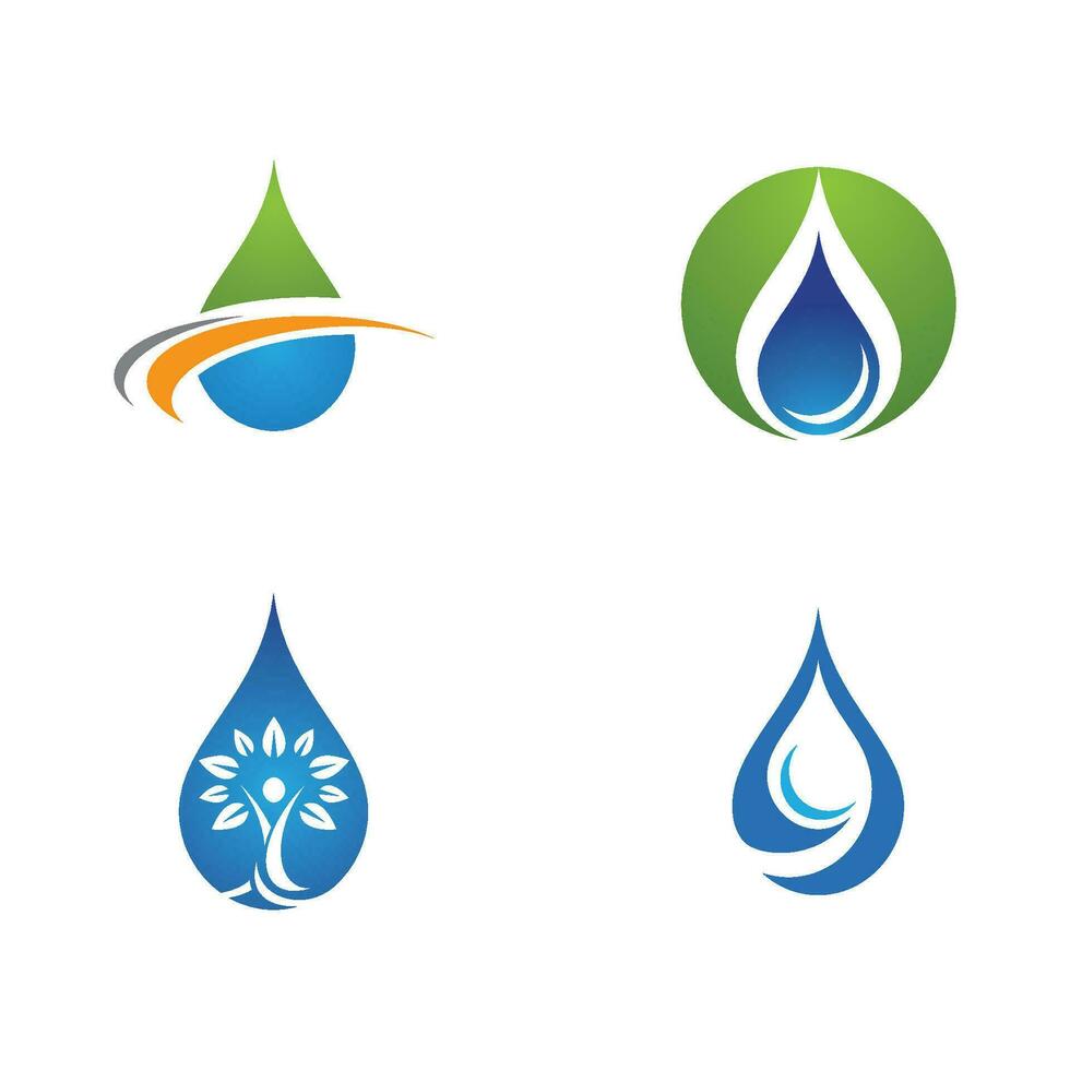 plantilla de logotipo de gota de agua vector