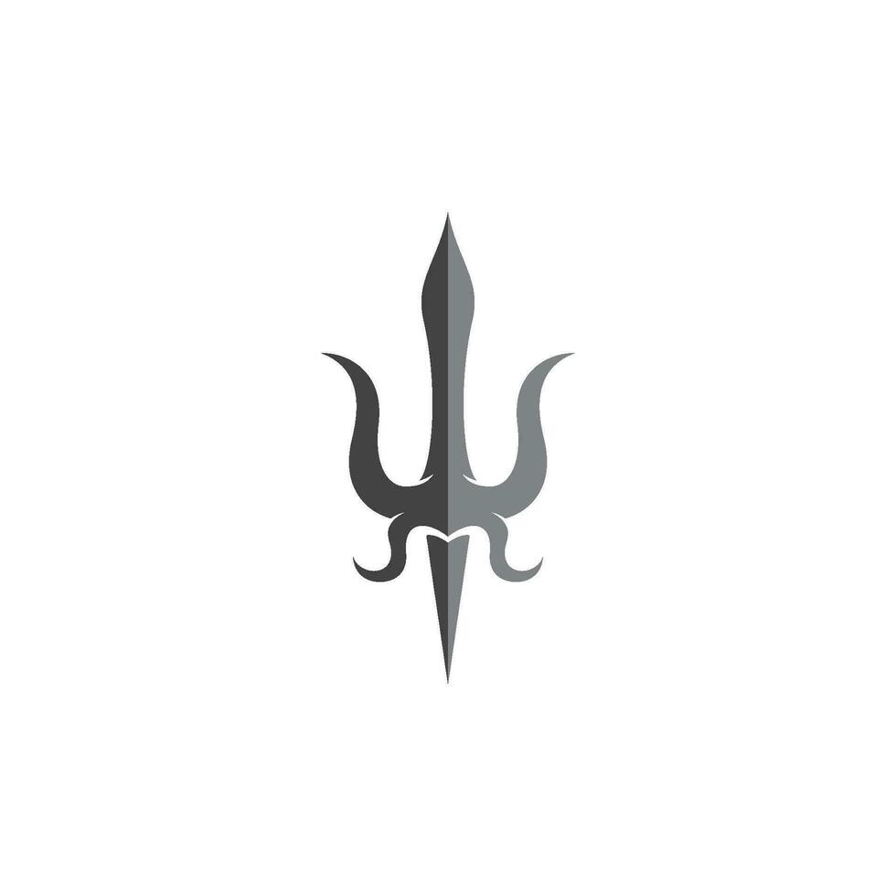 Trident Logo Template vector icon