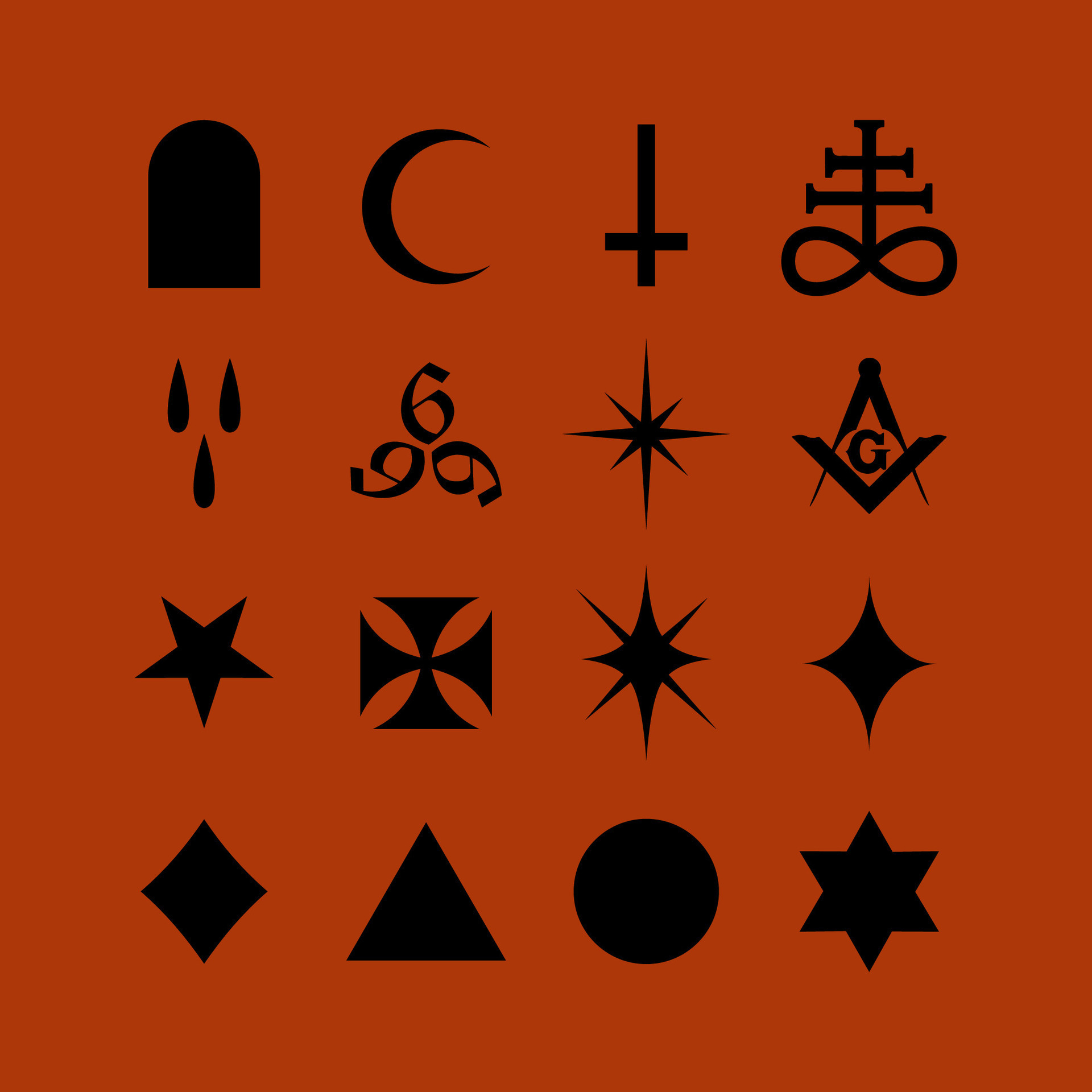 satánico símbolos medieval ocultismo magia sellos sigilos llaves