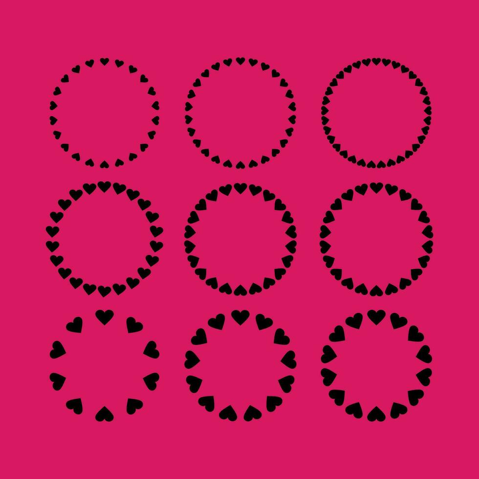 Heart shape love symbol vector silhouette