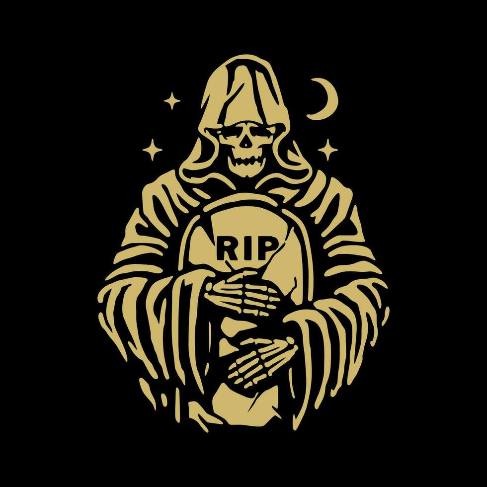 Grim reaper darkness vector design