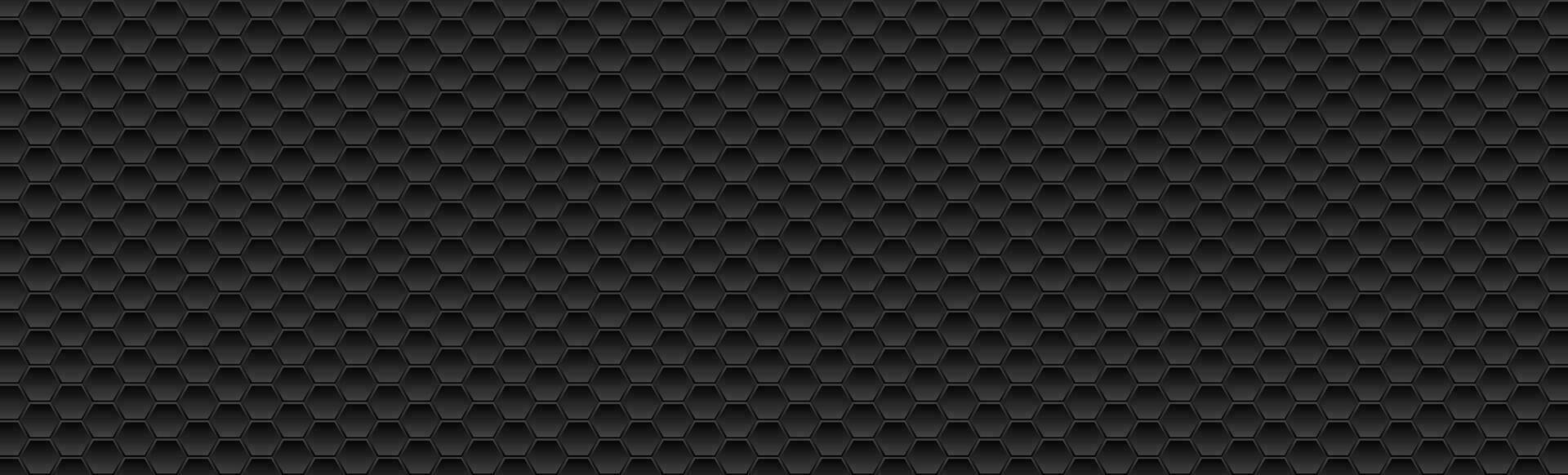Black hexagonal texture abstract technology background vector