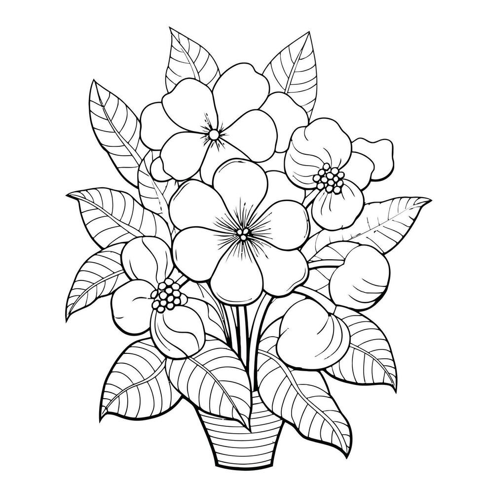 Floral mandala coloring page.flower vector illustration