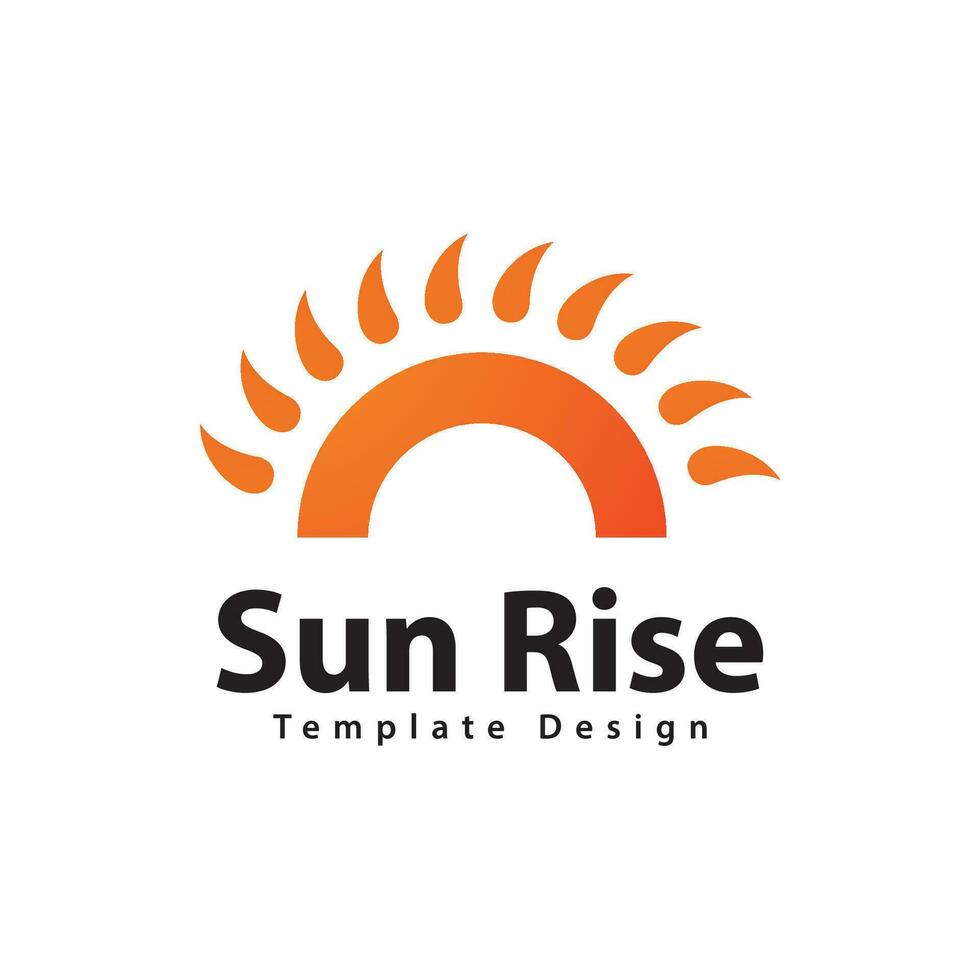 Sun  Logo Vector Design Template