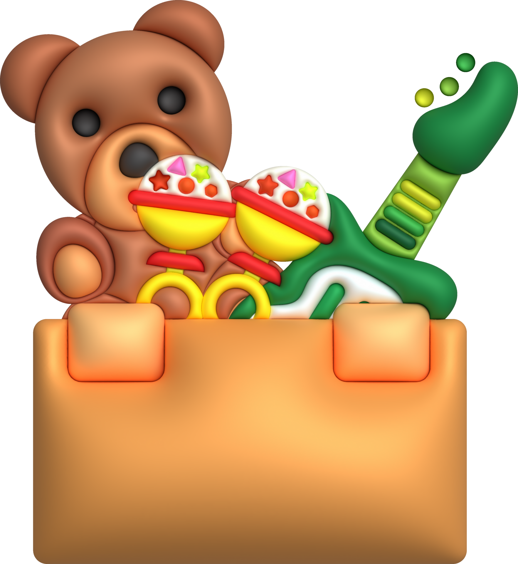 crianças brinquedos caixa bebê recipiente com loja de brinquedos chocalhos  jogos almofada ,piano teclado conjunto ilustração 28174378 PNG