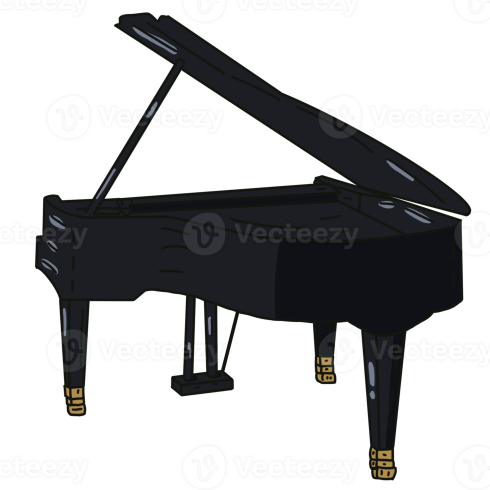 grand piano illustration png