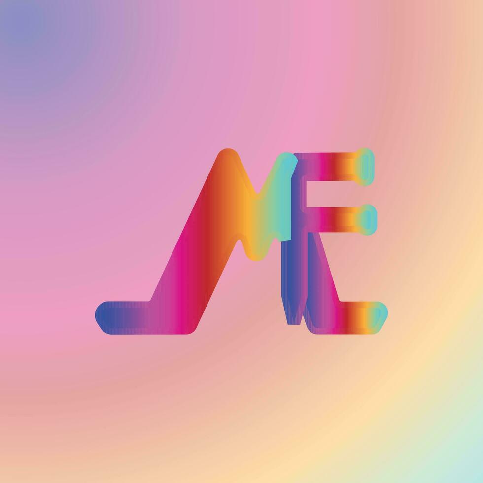 the letter m is made up of colorful letters vector