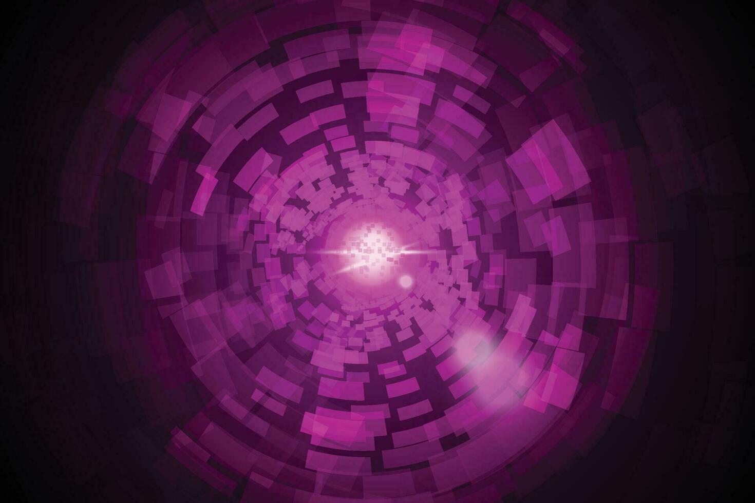 circle violet lights background vector