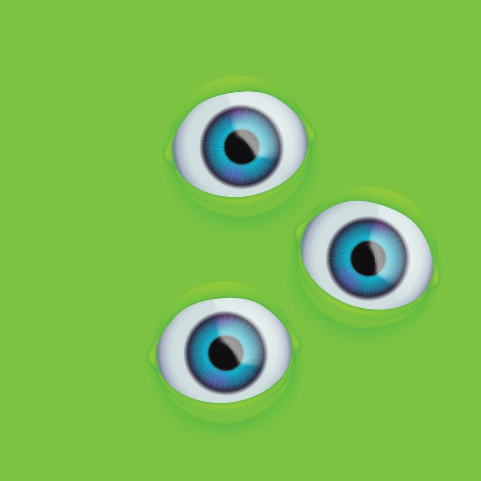 realistic eyes group vector