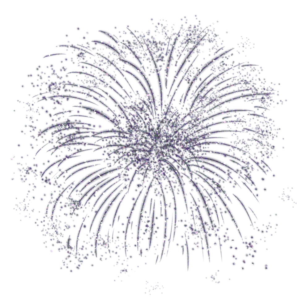 Gray fireworks design on transparent background. Fireworks icon. Design for decorating,background, wallpaper, illustration png