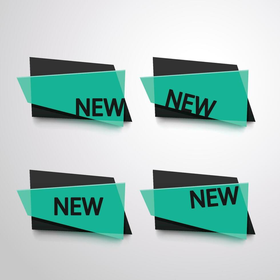 tags set colored vector