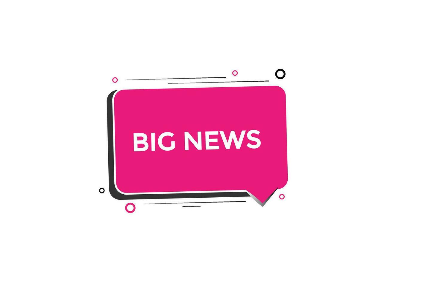 new big news modern, website, click button, level, sign, speech, bubble  banner, vector