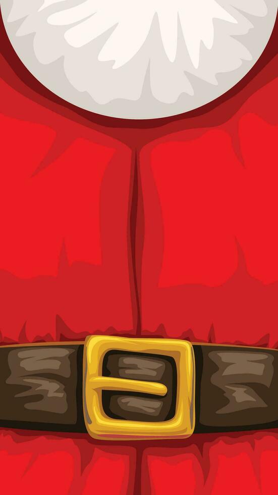 santa claus clothes closeup vector