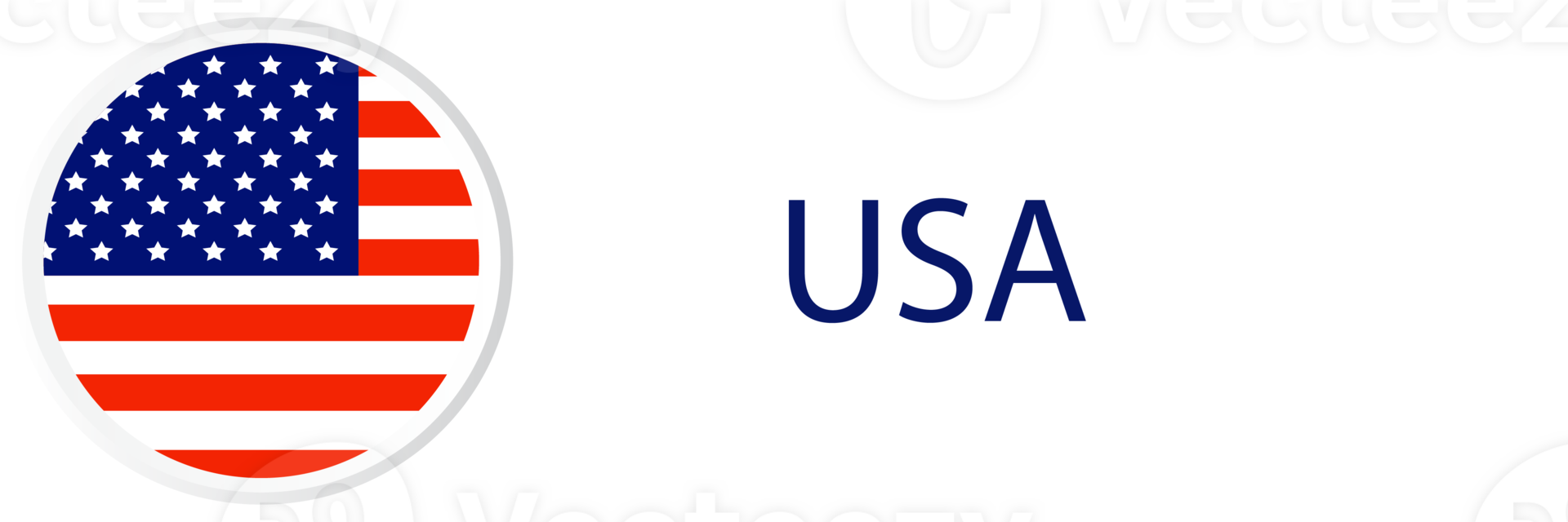 USA flag in web button, button icons. png