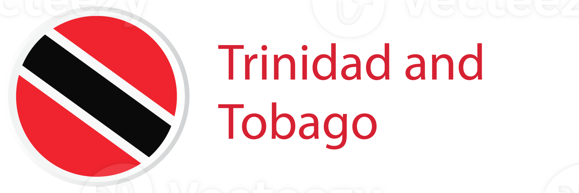 Trinidad and Tobago flag in web button, button icons. png