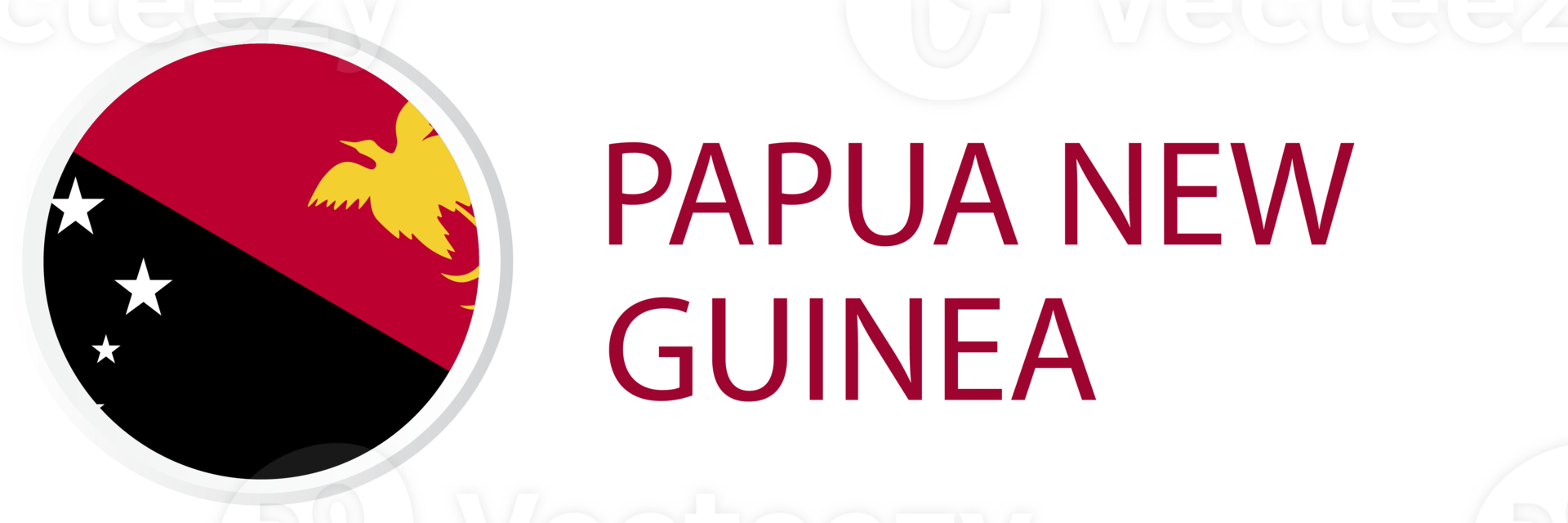 Papua New Guinea flag in web button, button icons. png