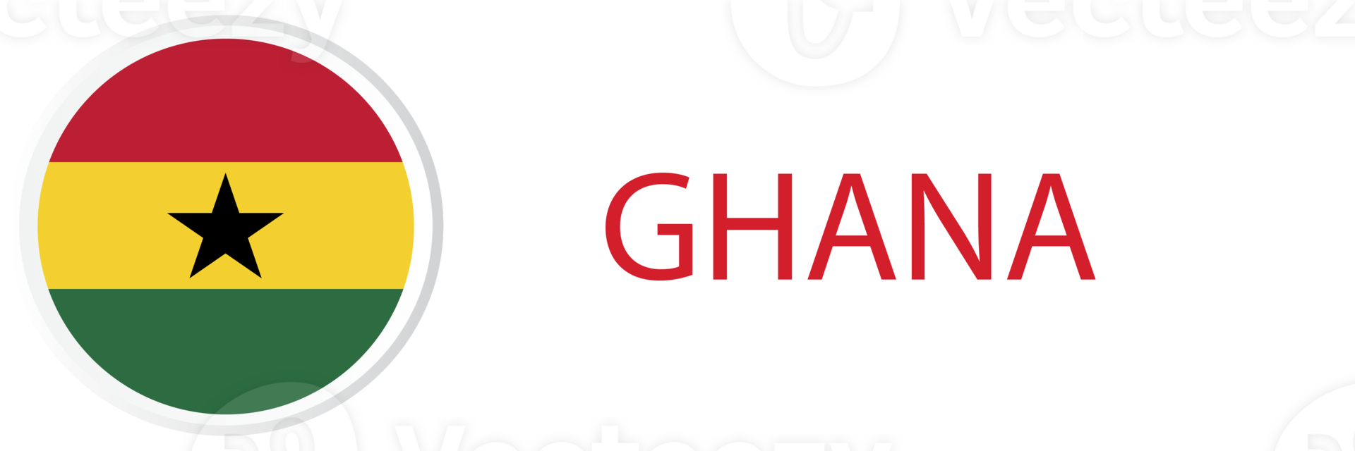 Ghana flag in button web. png