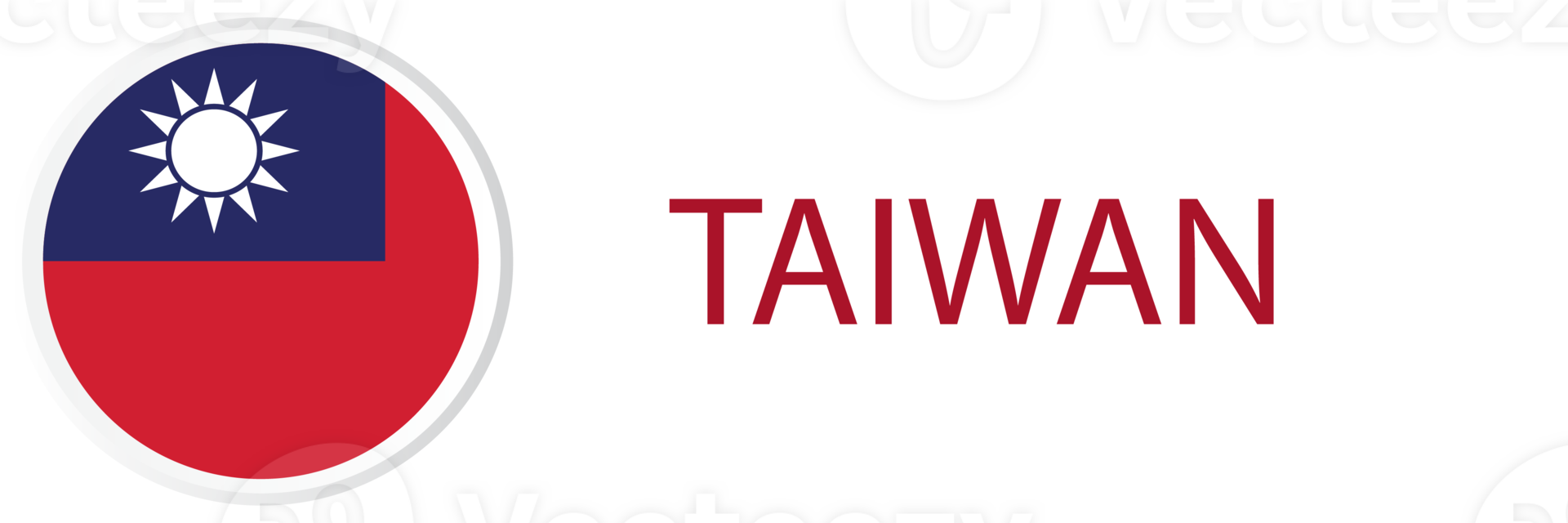 Taiwan flag in web button, button icons. png