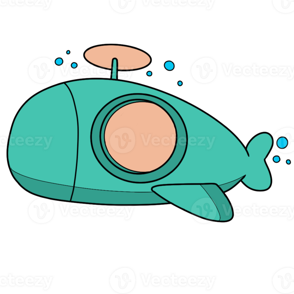 illustratie van een onderzeeër png